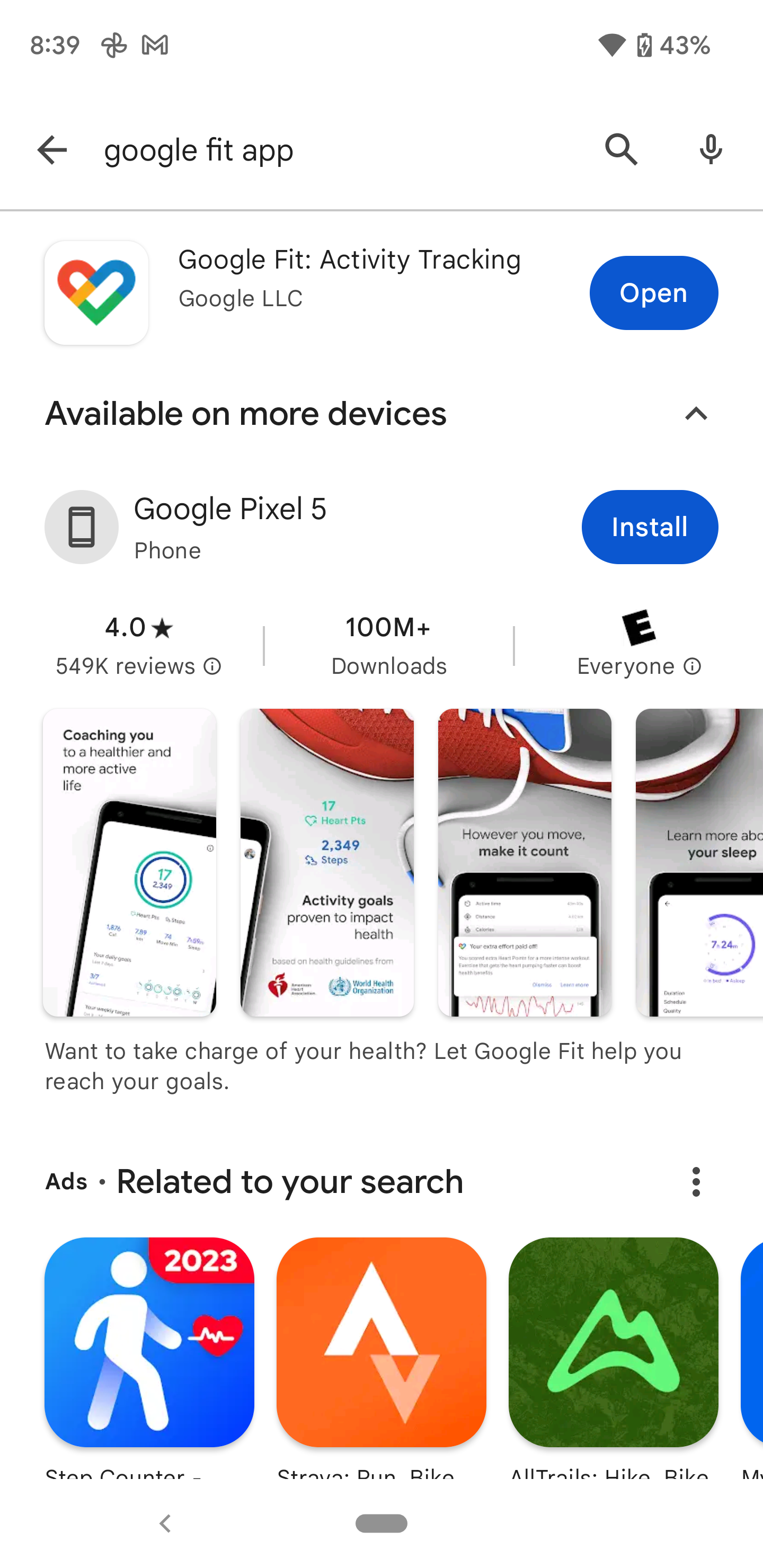 Android App - google fit - shown in play store.png